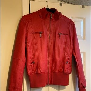 Synthetic   Leather Jacket  Size  XXL